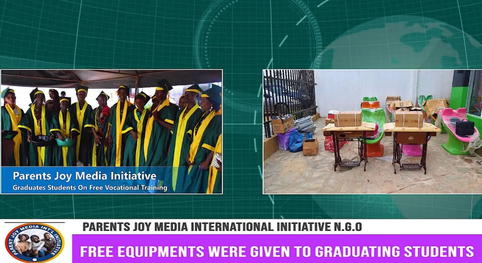 Trainees graduation in 2022 with give away machine and drawers.