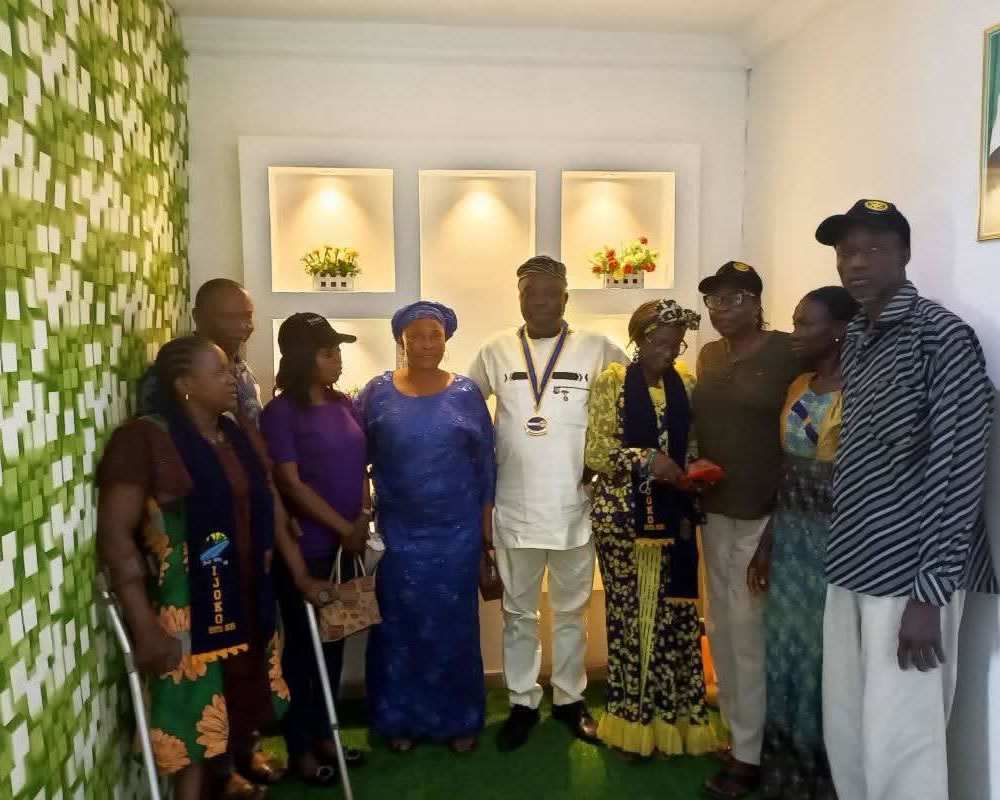 With President and members of rotary club of ijoko the name of the president is Mr salami Nurudeen Abiodun we partnership together with parents joy media international initiative.